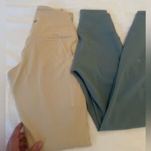 Two lululemon x small yoga pants